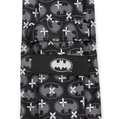DC Batman Cross Black Silk Men's Tie - My Men's Shop