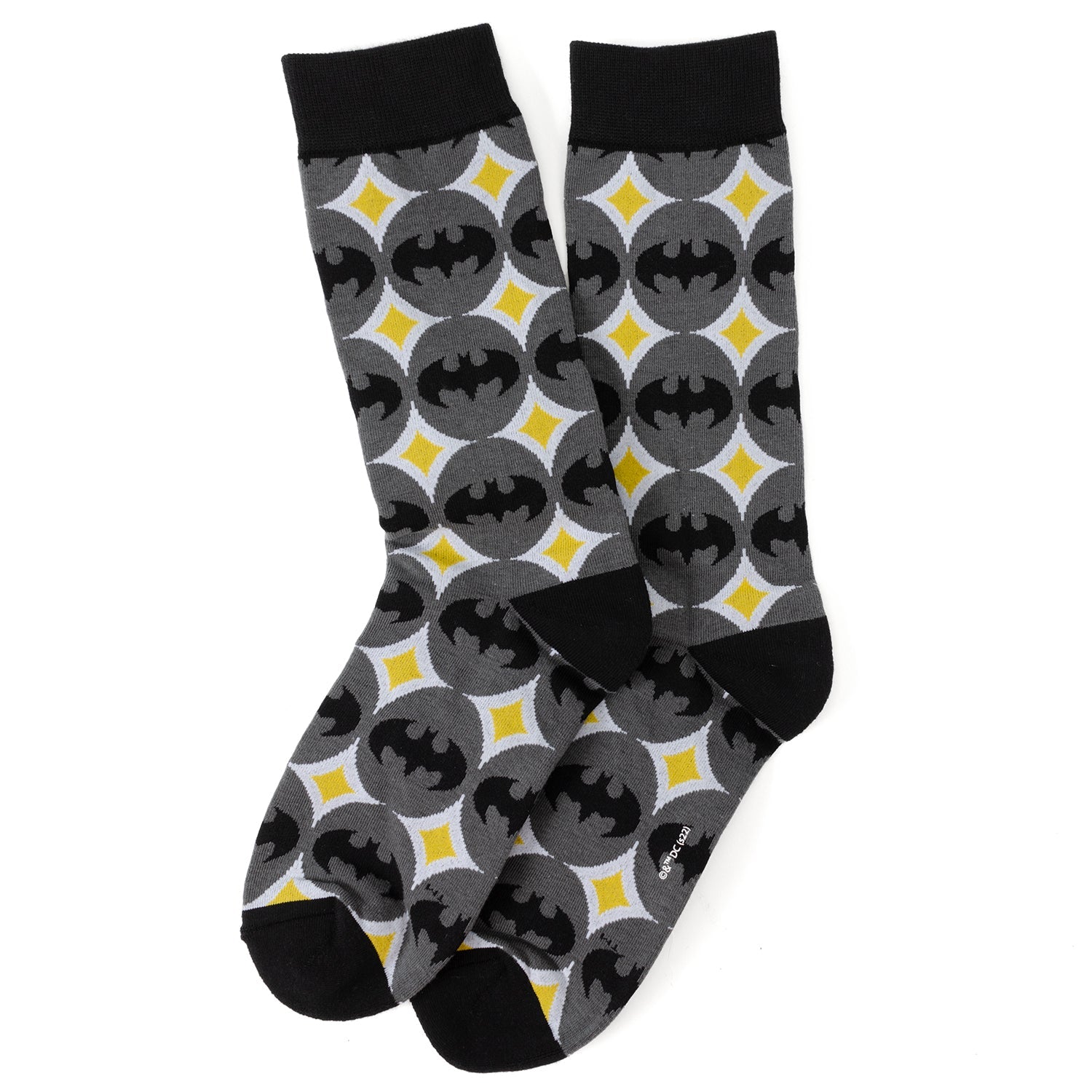 DC Batman Circle Gray Black Men's Socks - My Men's Shop