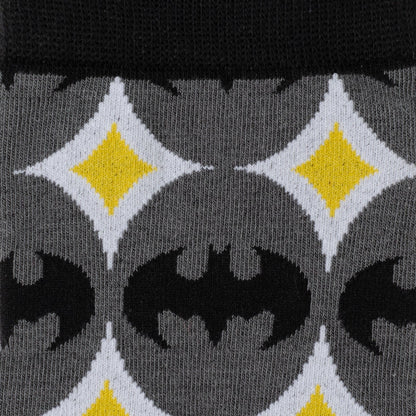 DC Batman Circle Gray Black Men's Socks