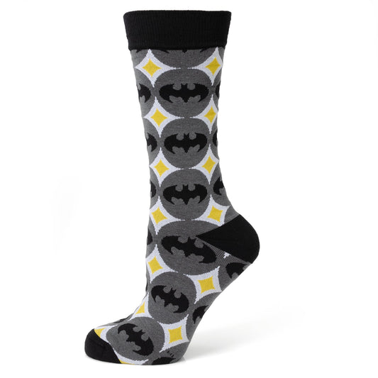 DC Batman Circle Gray Black Men's Socks