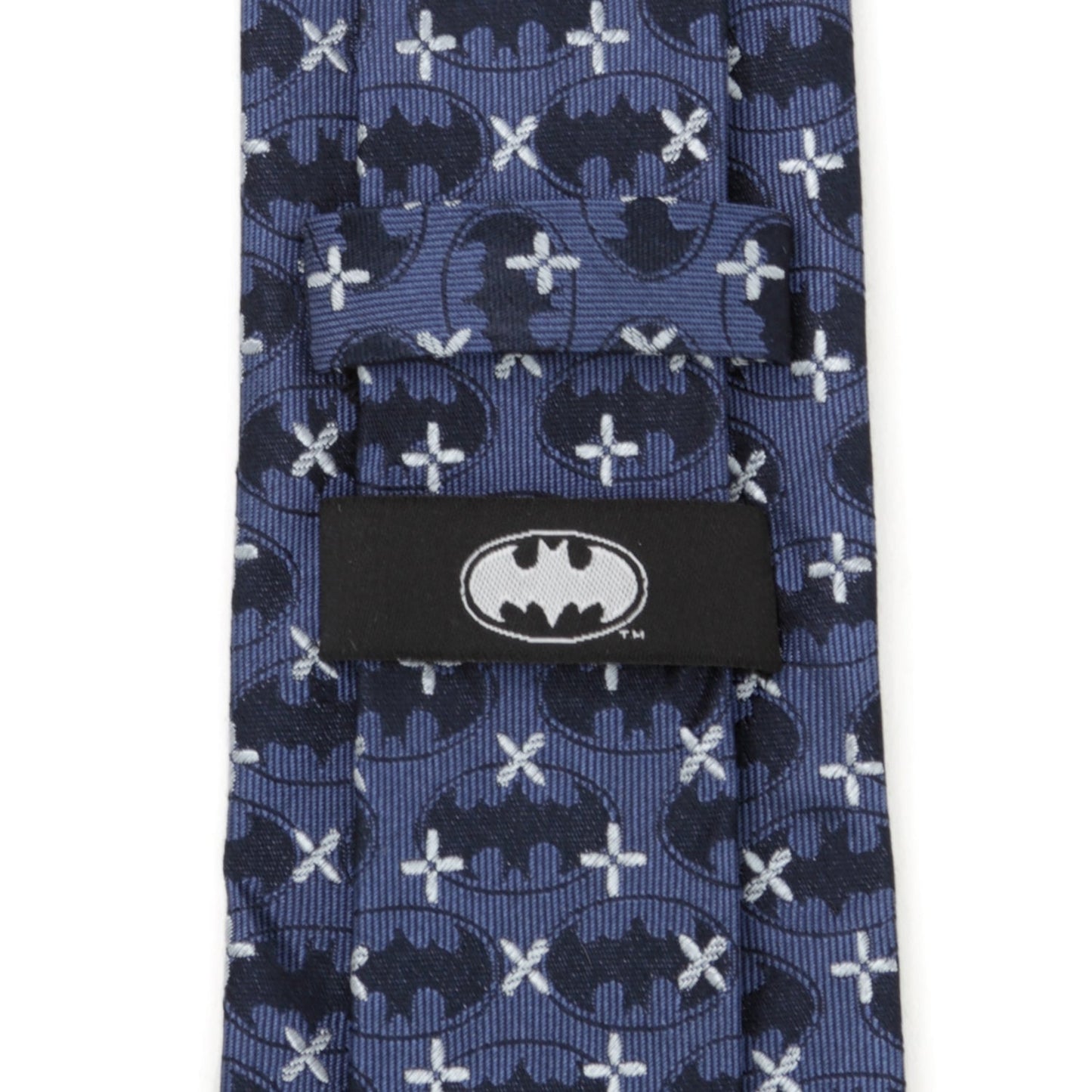 DC Batman Cross Blue Silk Men's Tie - My Men's Shop