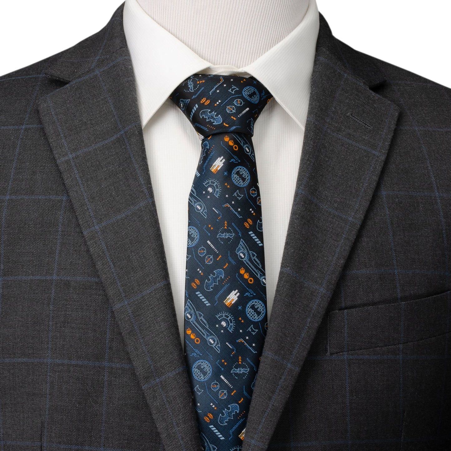 DC Batman Batmobile Black Men's Tie - My Men's Shop