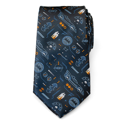 DC Batman Batmobile Black Men's Tie - My Men's Shop