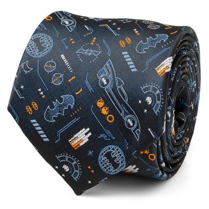 DC Batman Batmobile Black Men's Tie - My Men's Shop