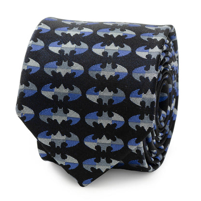 DC Batman Blue Blocked Black Men's Tie - My Men's Shop