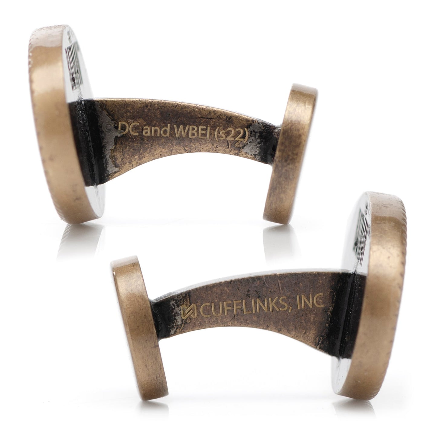 DC Batman Wayne Monogram Gold Cufflinks - My Men's Shop