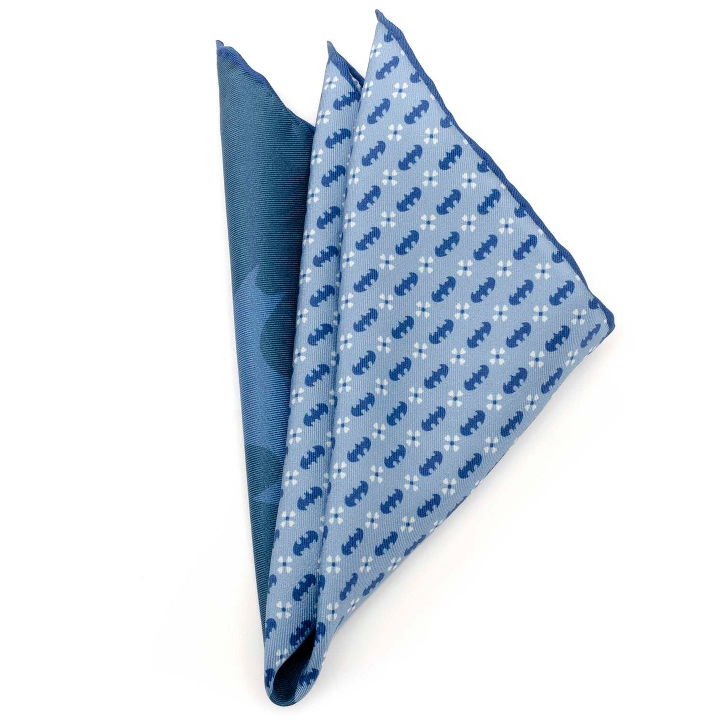 DC Batman Multi Motif Blue Pocket Square - My Men's Shop