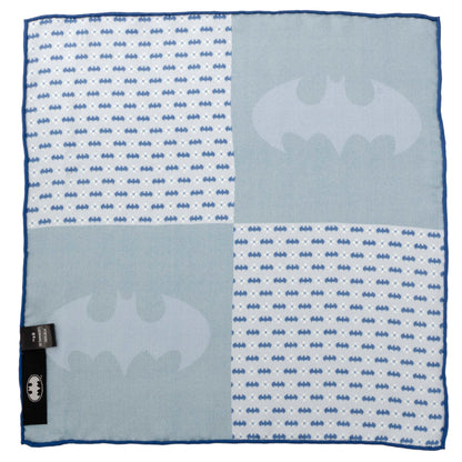 DC Batman Multi Motif Blue Pocket Square - My Men's Shop