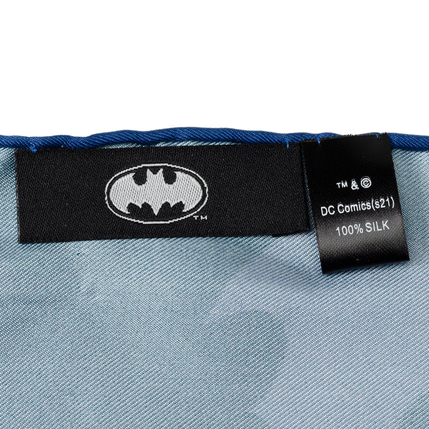 DC Batman Multi Motif Blue Pocket Square - My Men's Shop
