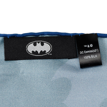 DC Batman Multi Motif Blue Pocket Square - My Men's Shop