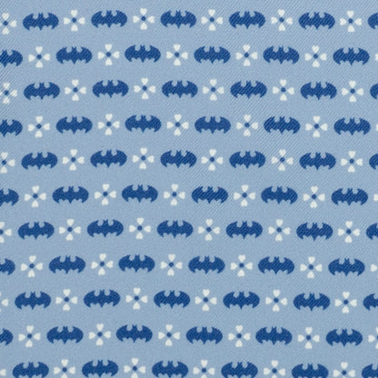 DC Batman Multi Motif Blue Pocket Square