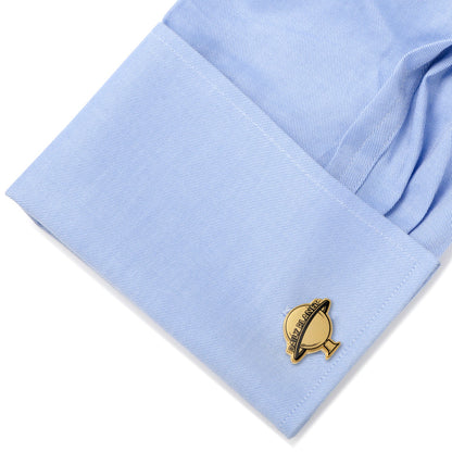DC Superman Daily Planet Gold Cufflinks