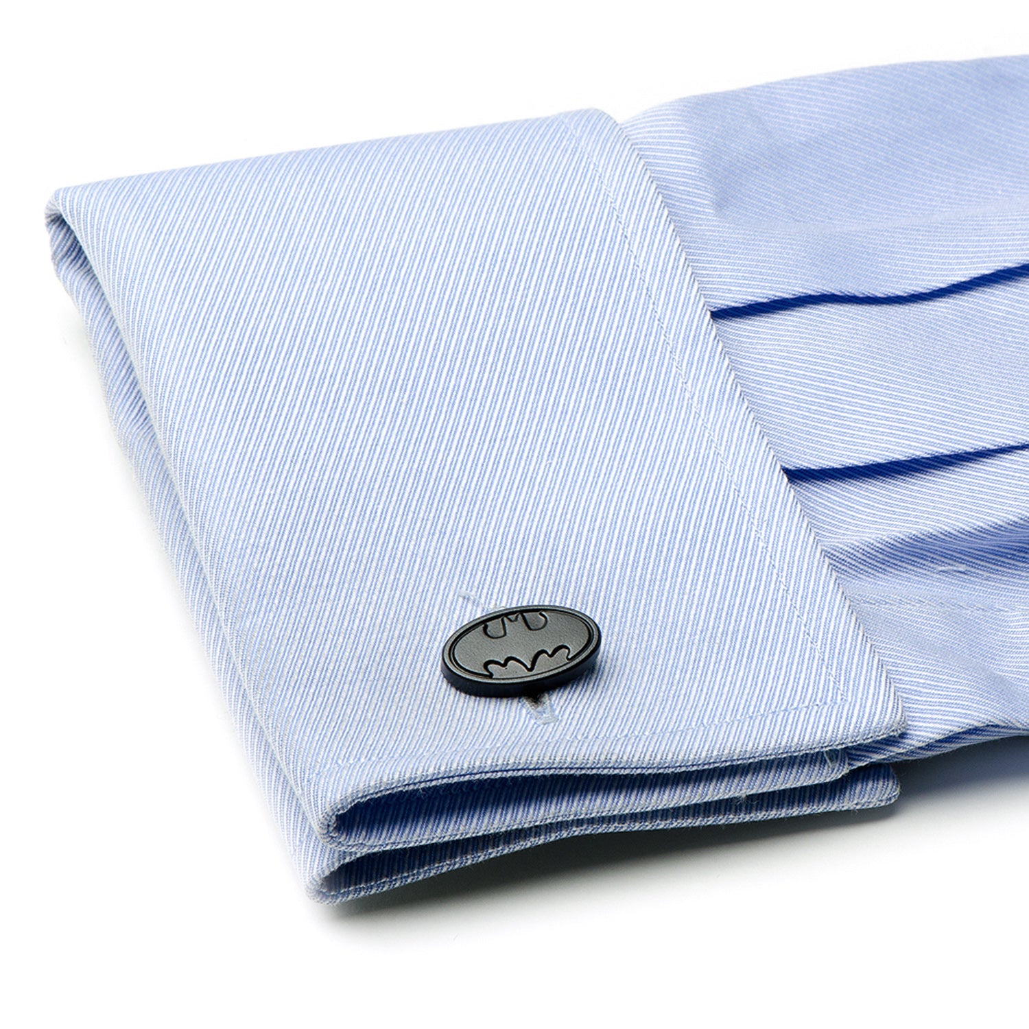 DC Batman Logo Satin Black Cufflinks - My Men's Shop