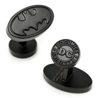 DC Batman Logo Satin Black Cufflinks - My Men's Shop
