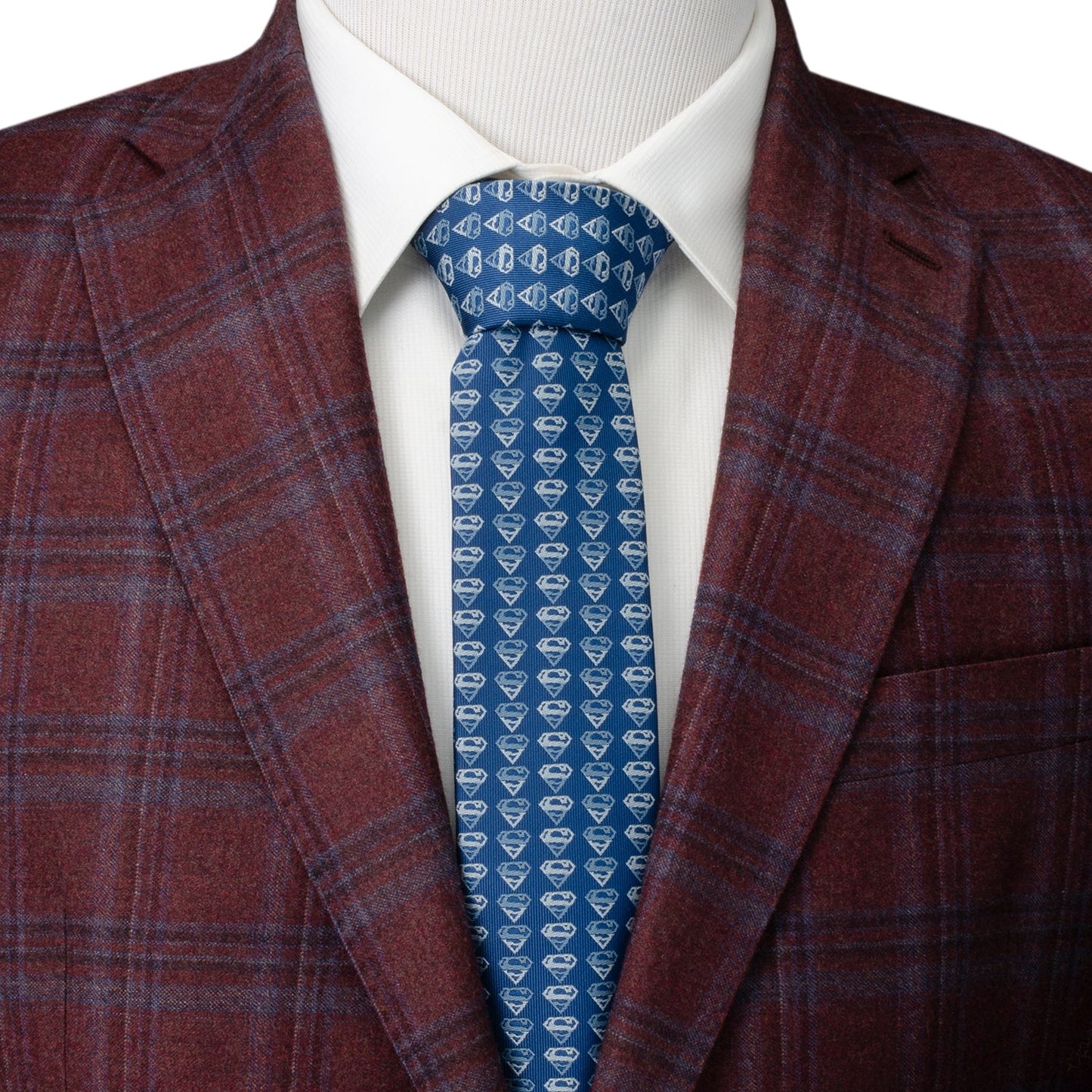 DC Superman Shield Multi Blue Men's Tie