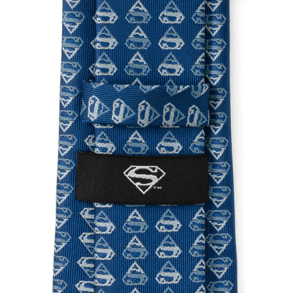 DC Superman Shield Multi Blue Men's Tie
