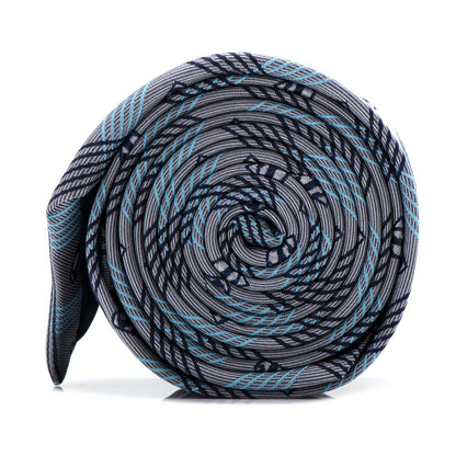 DC Superman Gray Plaid Tie