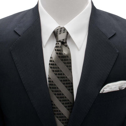 DC Batman Black Pinstripe Tie - My Men's Shop