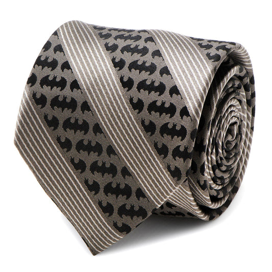 DC Batman Black Pinstripe Tie - My Men's Shop