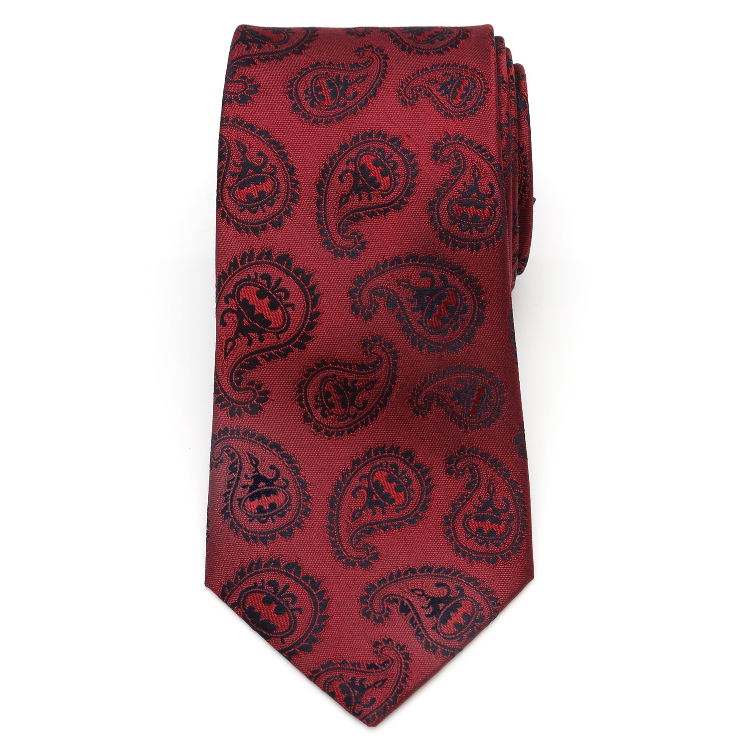 DC Batman Red Paisley Tie - My Men's Shop