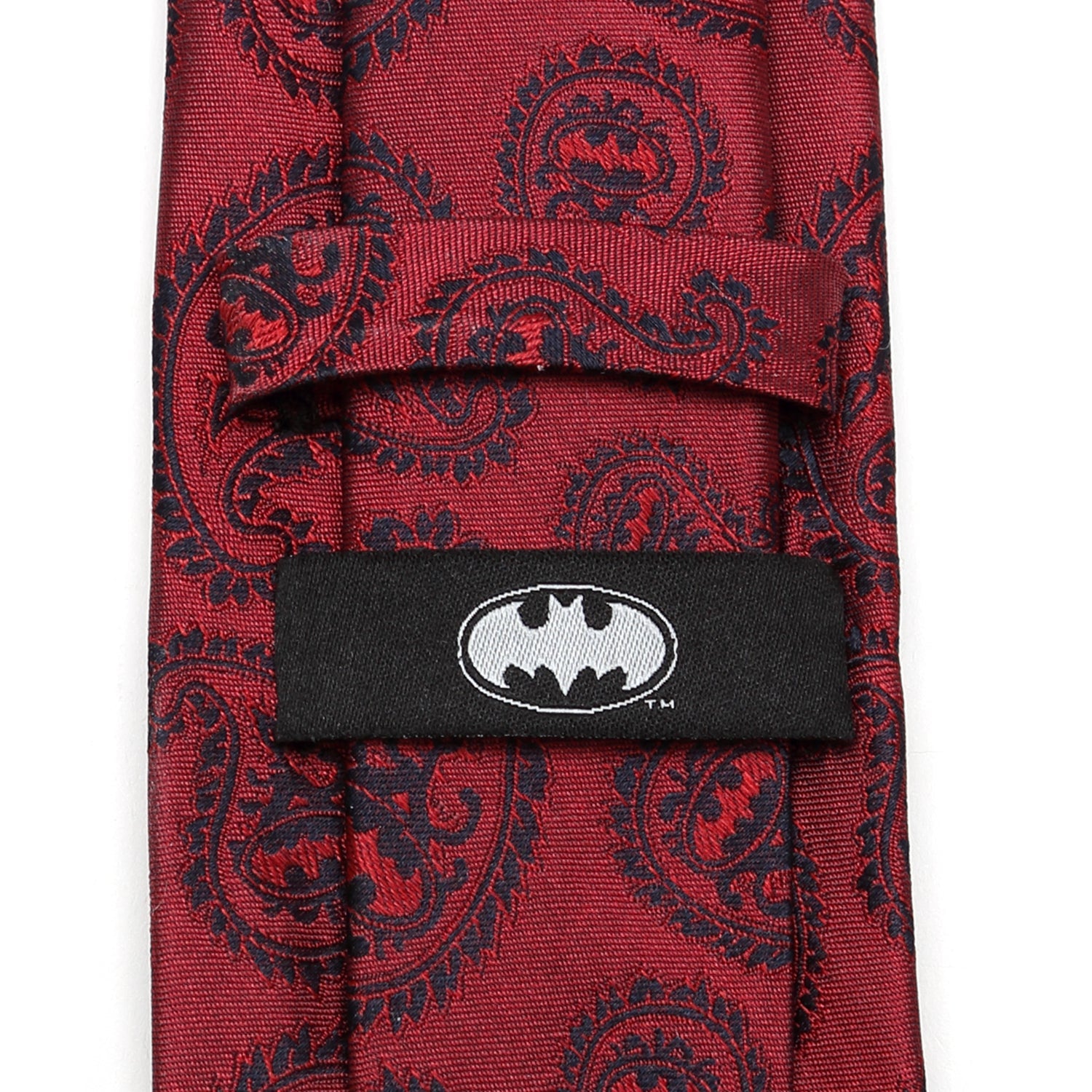 DC Batman Red Paisley Tie - My Men's Shop