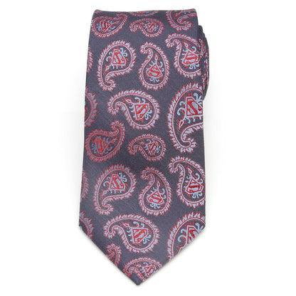 Corbata de cachemir roja y azul de DC Superman