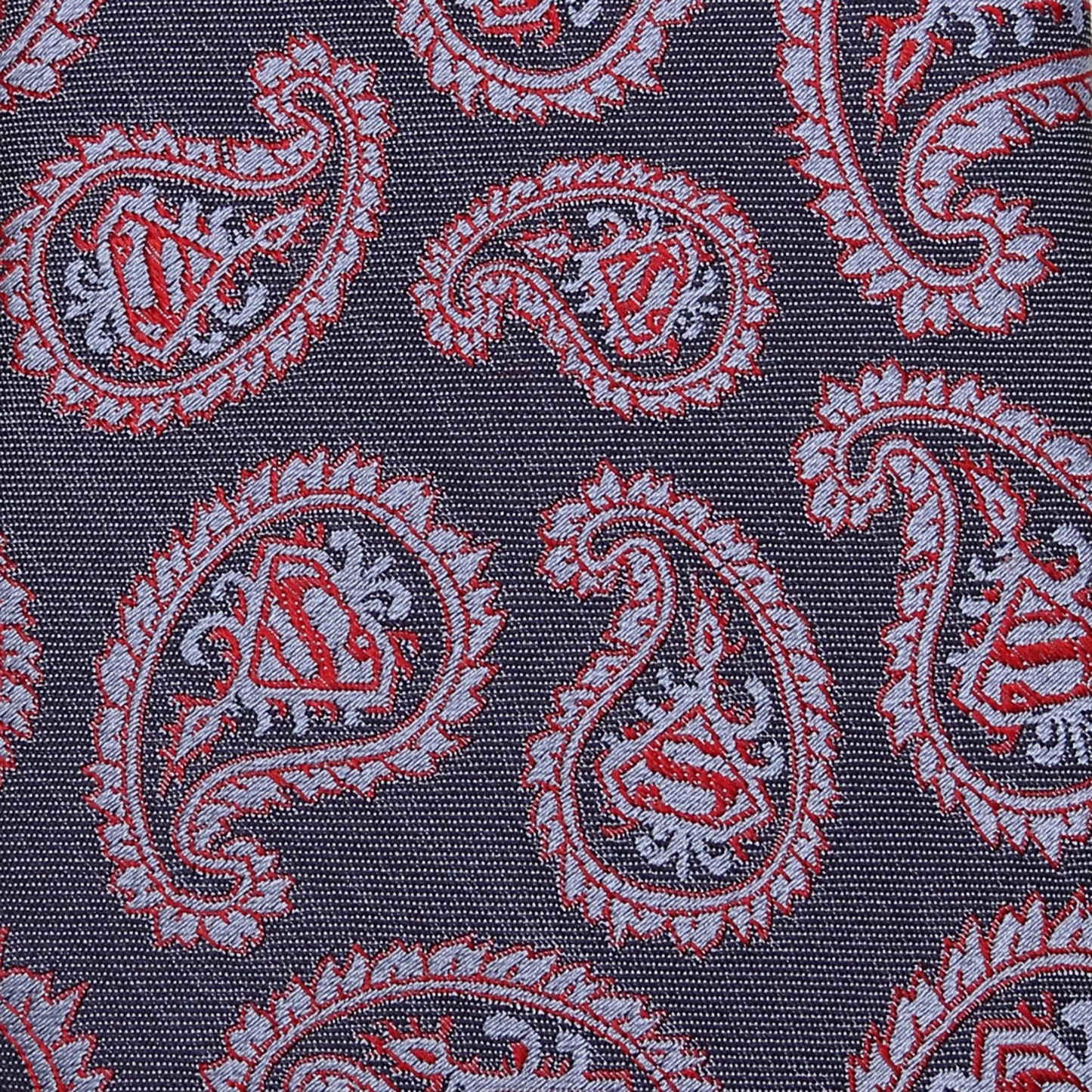 Corbata de cachemir roja y azul de DC Superman