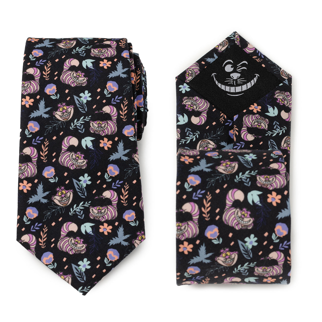 Disney Alice in Wonderland Cheshire Cat Black Men's Tie