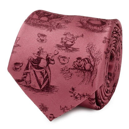 Disney Alice in Wonderland Dusty Red Men's Tie