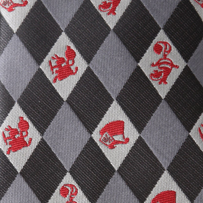Disney Alice in Wonderland Gray Men's Tie