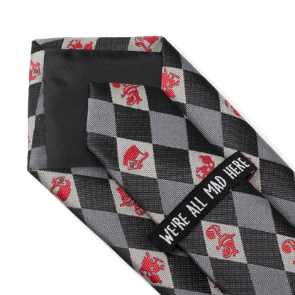 Disney Alice in Wonderland Gray Men's Tie