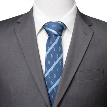 Disney Donald Duck Stripe Blue Men's Tie