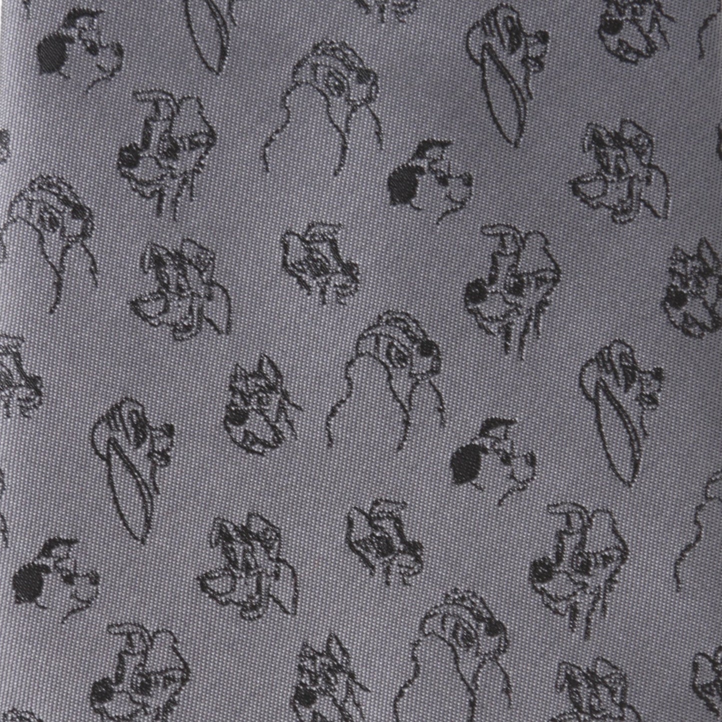 Corbata gris de hombre Disney Dogs