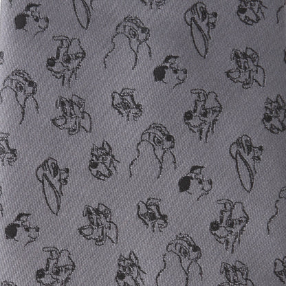 Corbata gris de hombre Disney Dogs