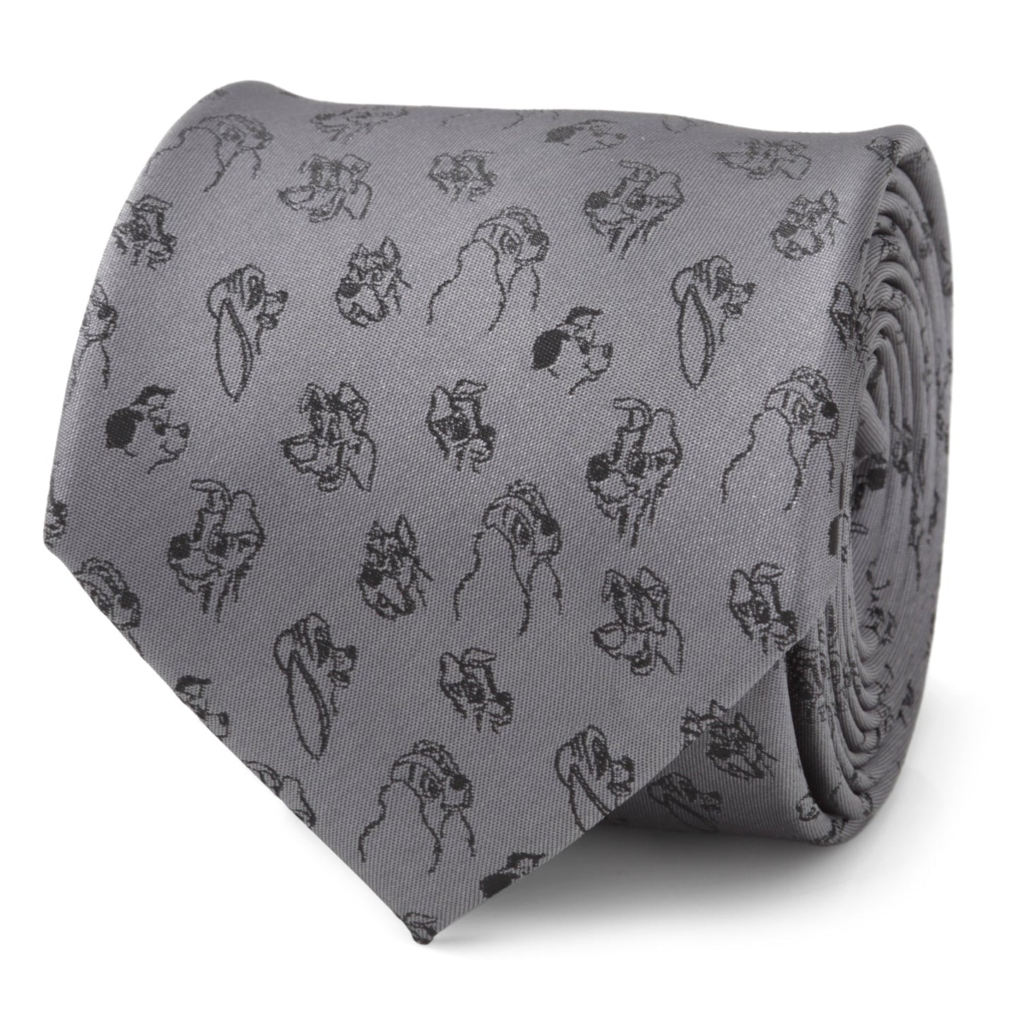 Corbata gris de hombre Disney Dogs