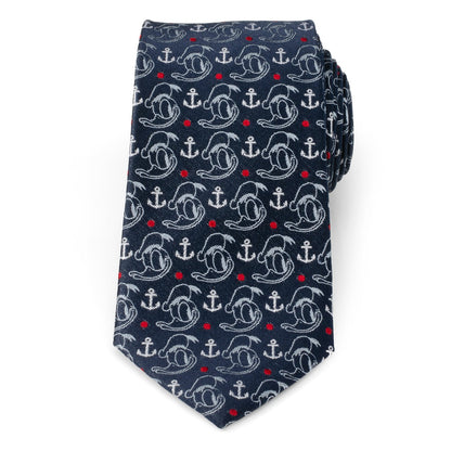 Disney Donald Duck Anchor Navy Blue Men's Tie
