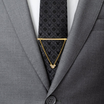 Corbata con cadena de cristal dorada de Mickey Mouse de Disney
