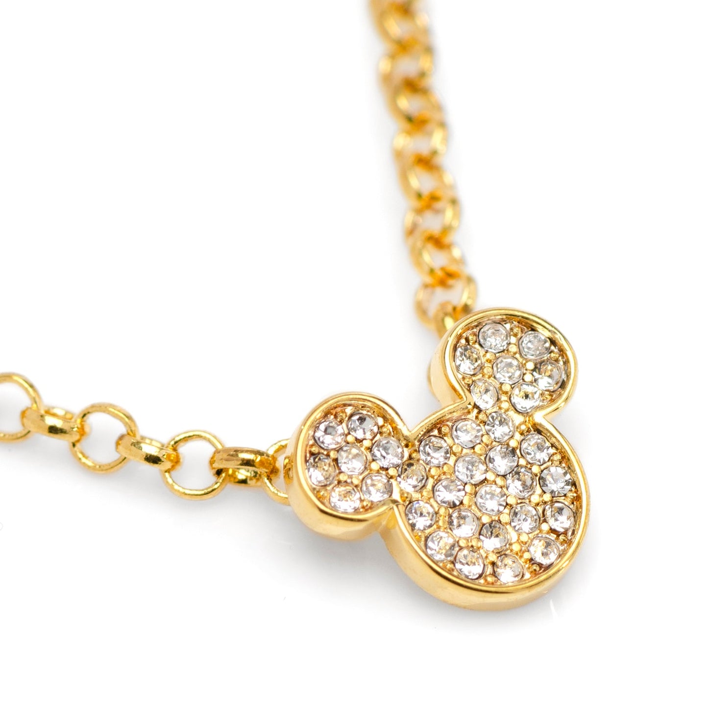 Corbata con cadena de cristal dorada de Mickey Mouse de Disney