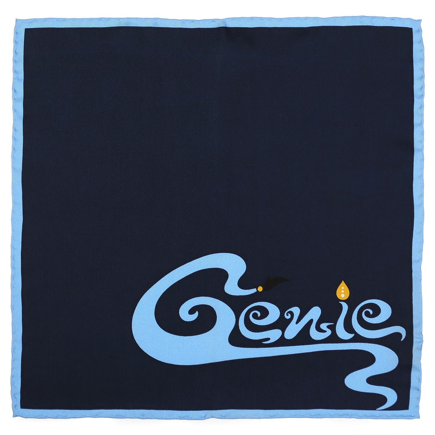 Disney Aladdin Genie Writing Pattern Pocket Square