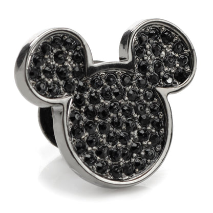 Disney Mickey Mouse Black Pave Crystal Lapel Pin