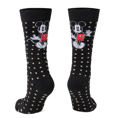 Disney Mickey Mouse Dot Socks and Blue Lapel Pin Gift Set