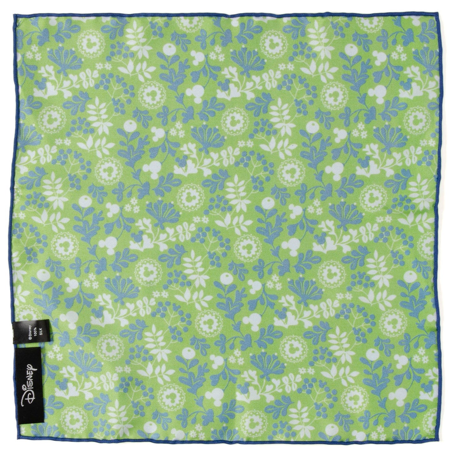 Pañuelo de bolsillo verde floral de Mickey Mouse de Disney