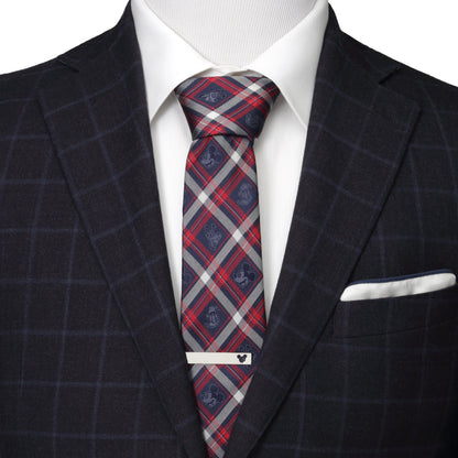Disney Mickey and Friends Navy Plaid Men's Tie