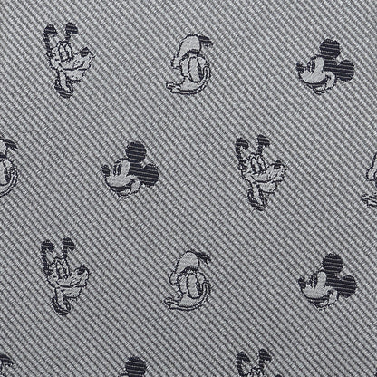 Disney Mickey and Friends Gray Men's Tie