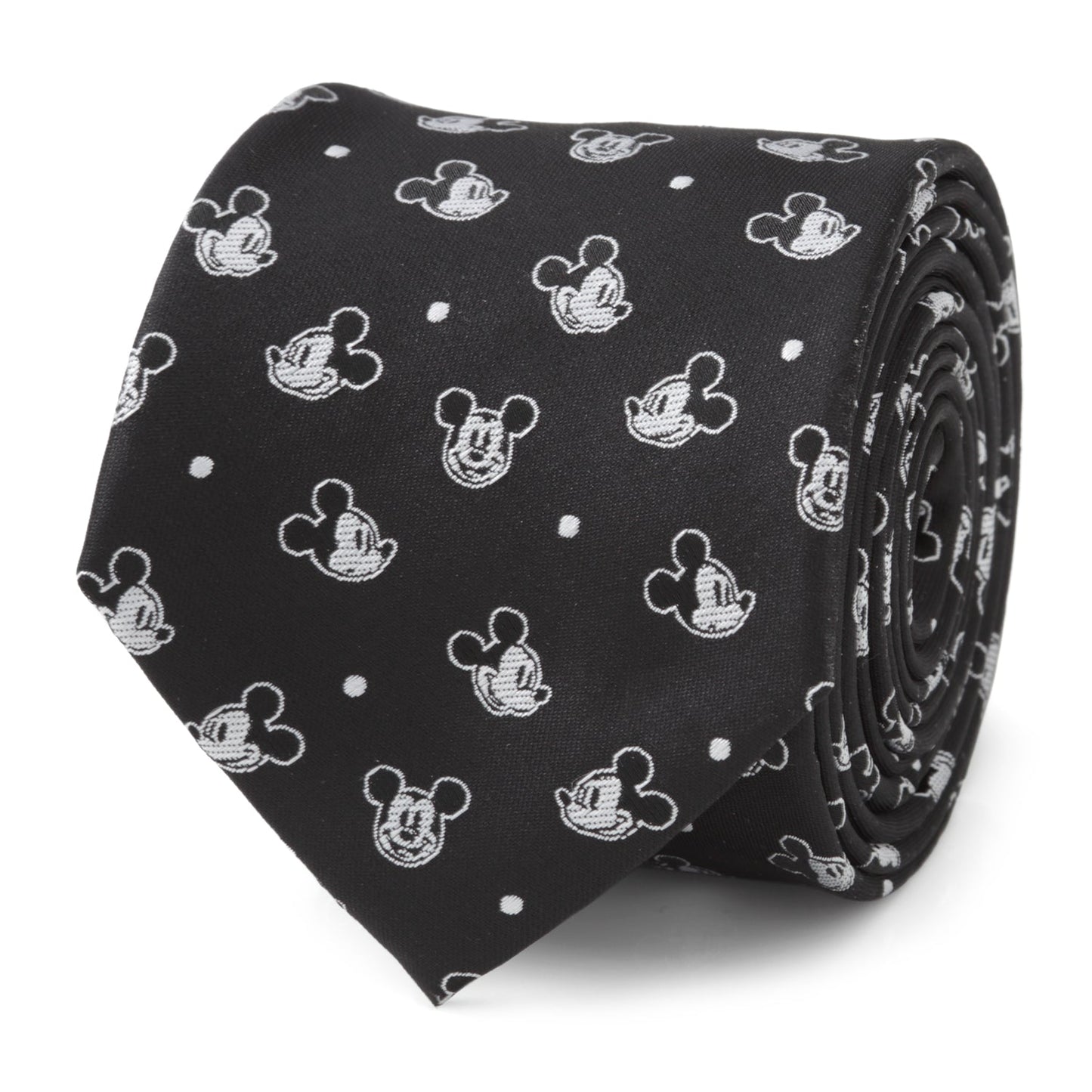 Disney Mickey Mouse Black Dot Men's Tie