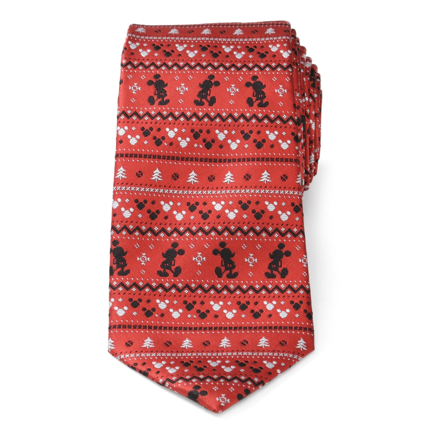 Corbata roja Fair Isle de Mickey Mouse de Disney para hombre