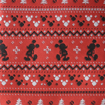 Corbata roja Fair Isle de Mickey Mouse de Disney para hombre