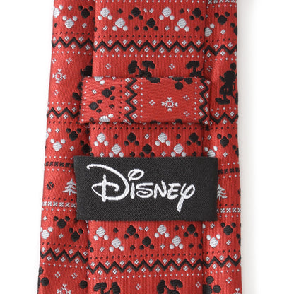Corbata roja Fair Isle de Mickey Mouse de Disney para hombre