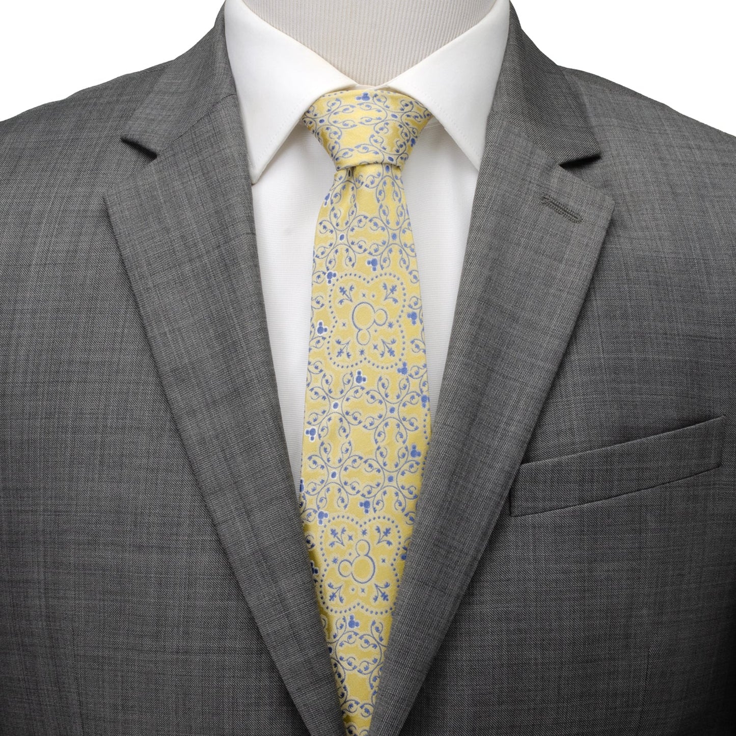 Corbata Disney Mickey Mouse Amarilla Multicolor para Hombre