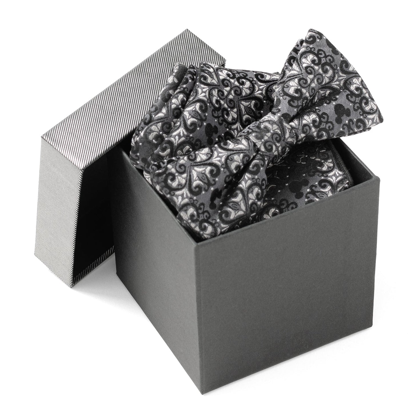 Disney Mickey Mouse Damask Pocket Square and Bow Tie Gift Set